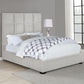 Panes Queen Tufted Upholstered Panel Bed Beige - 315850Q A-Z Store Nadia