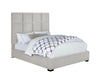 Panes Eastern King Tufted Upholstered Panel Bed Beige - 315850KE
