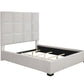 Panes Queen Tufted Upholstered Panel Bed Beige - 315850Q A-Z Store Nadia