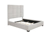 Panes Eastern King Tufted Upholstered Panel Bed Beige - 315850KE