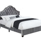 Abbeville Full Upholstered Bed With Arched Headboard Grey - 315891F A-Z Store Nadia