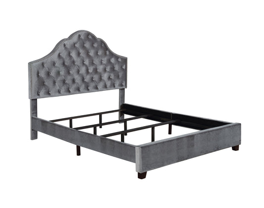 Abbeville Queen Upholstered Bed With Arched Headboard Grey - 315891Q A-Z Store Nadia