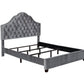 Abbeville Eastern King Upholstered Bed With Arched Headboard Grey - 315891KE A-Z Store Nadia