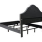 Abbeville Eastern King Upholstered Bed With Arched Headboard Grey - 315891KE A-Z Store Nadia