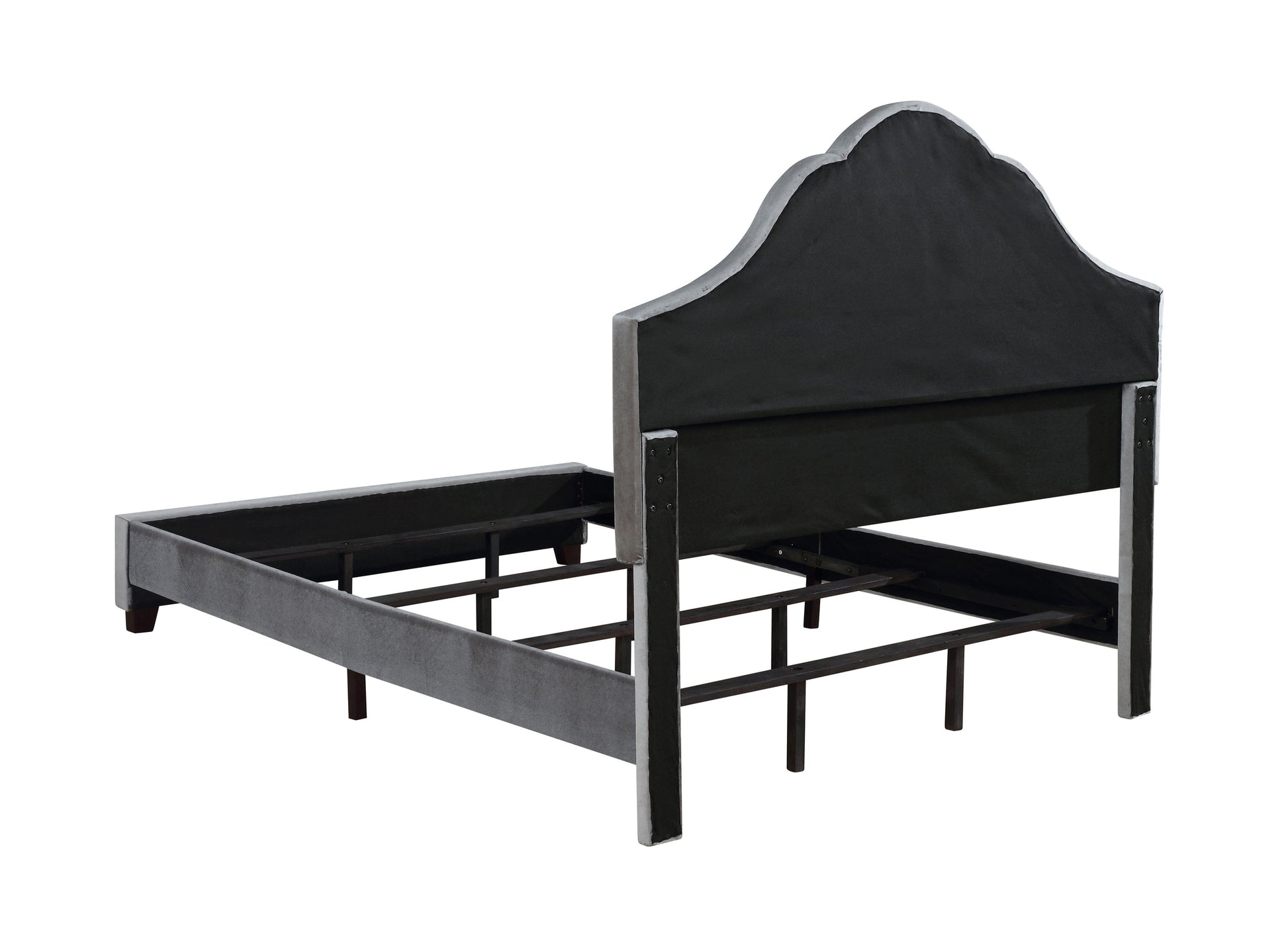 Abbeville Full Upholstered Bed With Arched Headboard Grey - 315891F A-Z Store Nadia