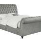 Chelles Queen Upholstered Sleigh Bed Grey - 315921Q A-Z Store Nadia
