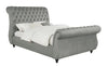 Chelles Queen Upholstered Sleigh Bed Grey - 315921Q