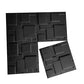 Art3d A10033BK 3D Wall Panels, Matt Black, 32 Square Feet (12 Pack) MEGA