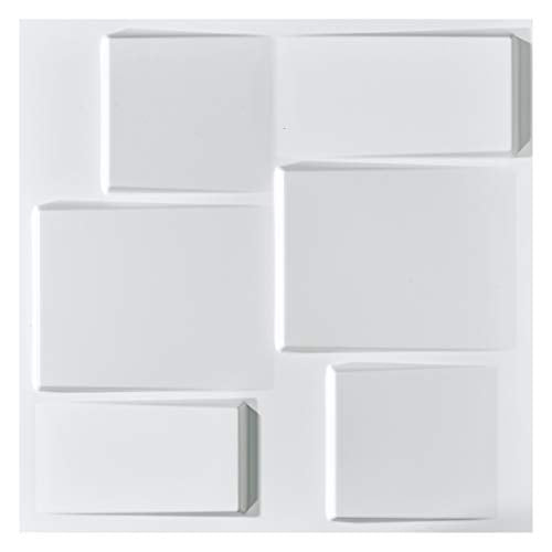 Art3d Architectural 3D Wall Panels Textured Design Art Pack of 12 Tiles 32 Sq Ft MEGA