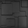 Art3d A10033BK 3D Wall Panels, Matt Black, 32 Square Feet (12 Pack)