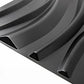 Art3d PVC 3D Panel for Interior Wall Decor, Wavy Textured Tile, 12-Pack 19.7 x 19.7in. Black MEGA