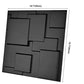 Art3d A10033BK 3D Wall Panels, Matt Black, 32 Square Feet (12 Pack) MEGA
