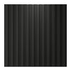 Art3d Slat Wall Panel, 3D Fluted Textured Panel 12-Tile 19.7 x 19.7in. - Black