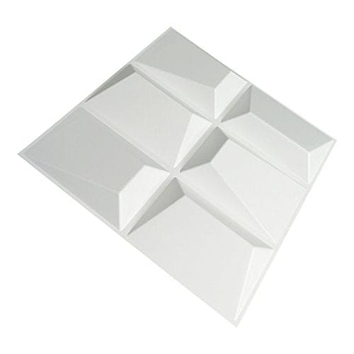 Art3d Decorative PVC Wall Panels, 32 Square Feet, 3D Rectangle MEGA