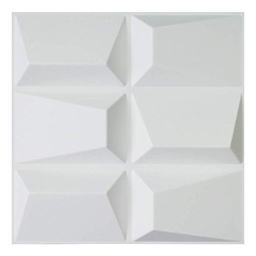 Art3d Decorative PVC Wall Panels, 32 Square Feet, 3D Rectangle MEGA