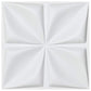 Art3d Decorative 3D Wall Panels Textured 3D Wall Covering, White, 12 Tiles 32 Sq Ft MEGA