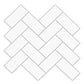 Art3d Herringbone Peel and Stick Backsplash Tiles (10 Tiles, Thicker Version) MEGA