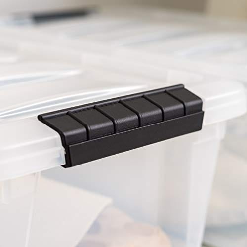 IRIS USA TB Clear Stack & Pull Storage Box, 5 Qt, 10 Count ebuystt