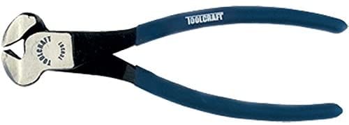 Toolcraft 8" (203mm) Cutter Plier Nipper,  made of carbon steel, handles covered with non-slip vinyl, polished body, ideal for tying and cutting wire in construction - TC0307 MEGA