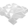 Art3d PVC 3D Diamond Wall Panel Jagged Matching-Matt White, for Residential and Commercial Interior Decor