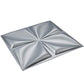 Art3d Matt Grey Silver 3D Wall Panel PVC Flower Design Cover 32 Sqft, for Interior Wall Decor in Living Room,Bedroom,Lobby,Office,Shopping Mall MEGA