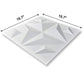 Art3d Decorative 3D Panels Textured Wall Design Board, White, 12 Tiles 32 Sq Ft MEGA