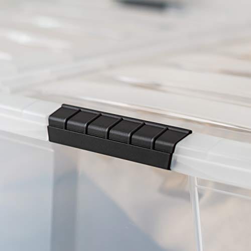 IRIS USA TB Clear Stack & Pull Storage Box, 5 Qt, 10 Count ebuystt