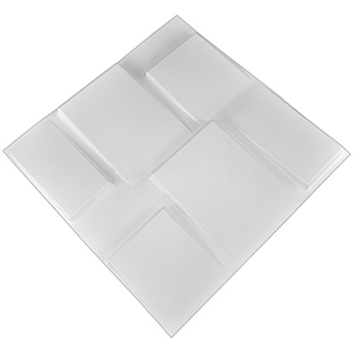 Art3d Architectural 3D Wall Panels Textured Design Art Pack of 12 Tiles 32 Sq Ft MEGA