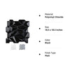 Art3d PVC 3D Diamond Wall Panel Jagged Matching-Matt Black, for Residential and Commercial Interior Decor