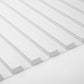 Art3d Slat Wall Panel, 3D Fluted Textured Panel 12-Tile 19.7 x 19.7in. - White MEGA