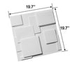 Art3d Decorative Tiles 3D Wall Panels for Modern Wall Decor, White, 12 Panels 32 Sq Ft