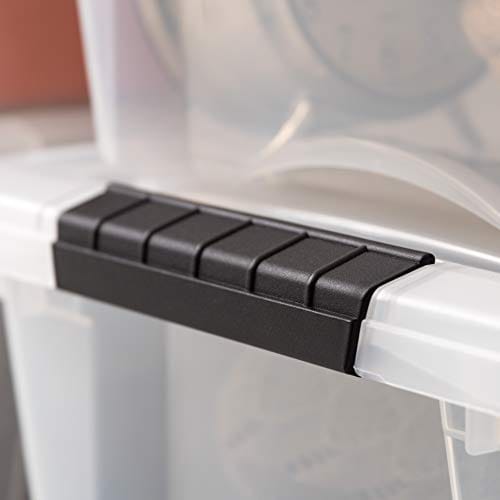 IRIS USA TB Clear Stack & Pull Storage Box, 5 Qt, 10 Count ebuystt