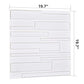 Art3d White Wall Panels Brick Design 3D Wall Panels, White, 12 Tiles 32 Sq Ft MEGA