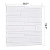 Art3d White Wall Panels Brick Design 3D Wall Panels, White, 12 Tiles 32 Sq Ft