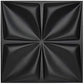 Art3d Matt Black 3D Wall Panel PVC Flower Design Cover 32 Sqft, for Interior Wall Decor in Living Room,Bedroom,Lobby,Office,Shopping Mall MEGA