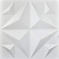 Art3d Decorative 3D Panels Textured Wall Design Board, White, 12 Tiles 32 Sq Ft MEGA