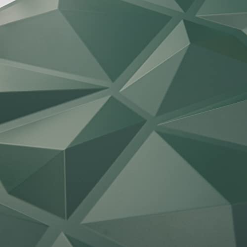 Art3d Textures 3D Wall Panels Army Green Diamond Design for Interior Wall Decor Pack of 12 Tiles 32 Sq Ft (PVC) MEGA