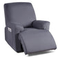 TAOCOCO Stretch Recliner Couch Covers 3-Pieces Style Recliner Chair Covers Recliner Cover for Reclining Chair Slipcovers Feature Fitted Soft Washable (1 Seat, Light Gray) ebuys