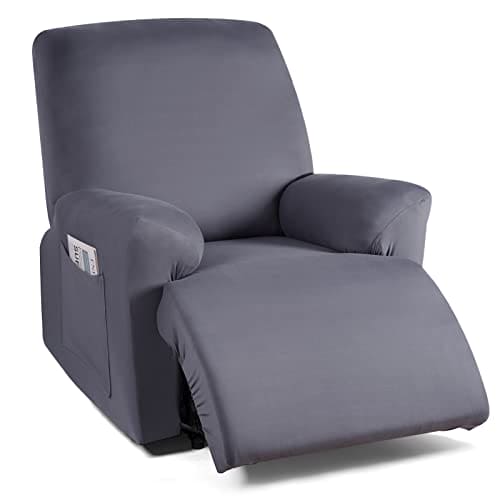 TAOCOCO Stretch Recliner Couch Covers 3-Pieces Style Recliner Chair Covers Recliner Cover for Reclining Chair Slipcovers Feature Fitted Soft Washable (1 Seat, Light Gray) ebuys