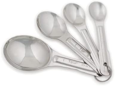 Royal Industries Measuring Spoons, Stainless Steel These spoons are the perfect solution for any busy kitchen or catering service, and their incredible value makes them a steal-ROYMS Hannah's Variety Store