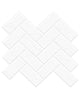 Art3d White Marble Herringbone Peel and Stick Backsplash Tiles (10 Tiles, Thicker Version)