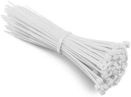 Fulgore Black/White Plastic Cable Tie 3.5mm x15cm 50pcs