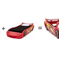 Delta Children Disney/Pixar Cars Lightning McQueen Toddler-to-Twin Bed with Toy Box Snooze 6 inch Memory Foam Twin Mattress (Bundle) EBUYSTT