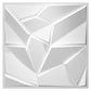 Art3d PVC 3D Wall Panels, Plastic Decorative Wall Tile in White 12-Pack MEGA
