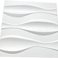 Art3d Textures PVC Wall Panels, Big Wave 3D Panelling, 19.7" x 19.7" (12 Pack) MEGA