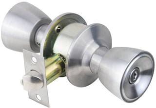 RAIDER Keyed Entry Lock Door Knob 3201 Satin Stainless Steel (SS) for Office or Front Door MEGA