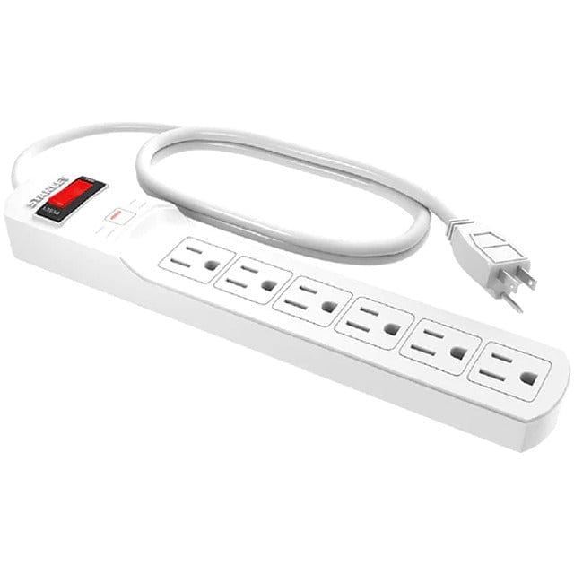 Stanley SurgeMax Strip White 6 Outlet  It's a simple way to safeguard your electronics from power spikes, which can cause severe damage-33213