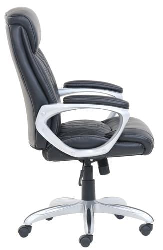 True Innovations High Back, pneumatic lift, Executive Leather Upholstery Chair - 28 x 30.75 x 42 inches - 394063 ebuystt