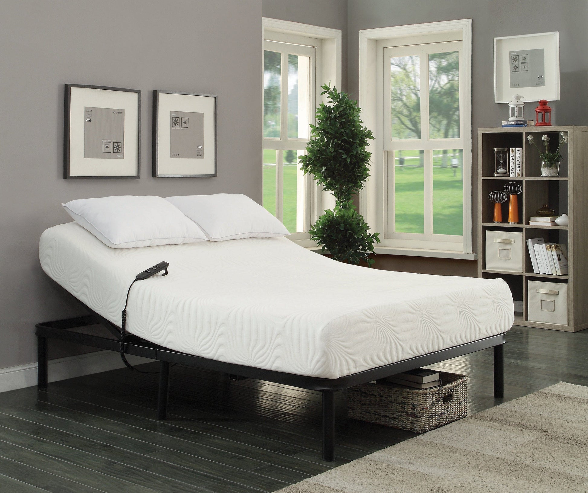 Stanhope Queen Adjustable Bed Base Black - 350044Q A-Z Store Nadia