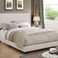 Boyd Eastern King Upholstered Bed With Nailhead Trim Ivory - 350051KE A-Z Store Nadia